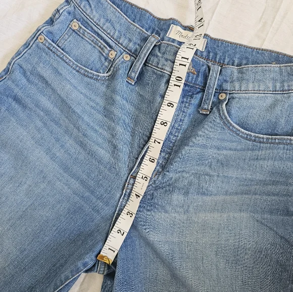 Madewell 28 wide leg crop jeans delancey wash light - Picture 4 of 7